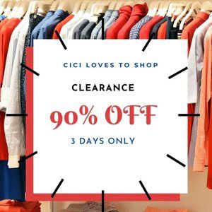 My Entire Store is 90% OFF!